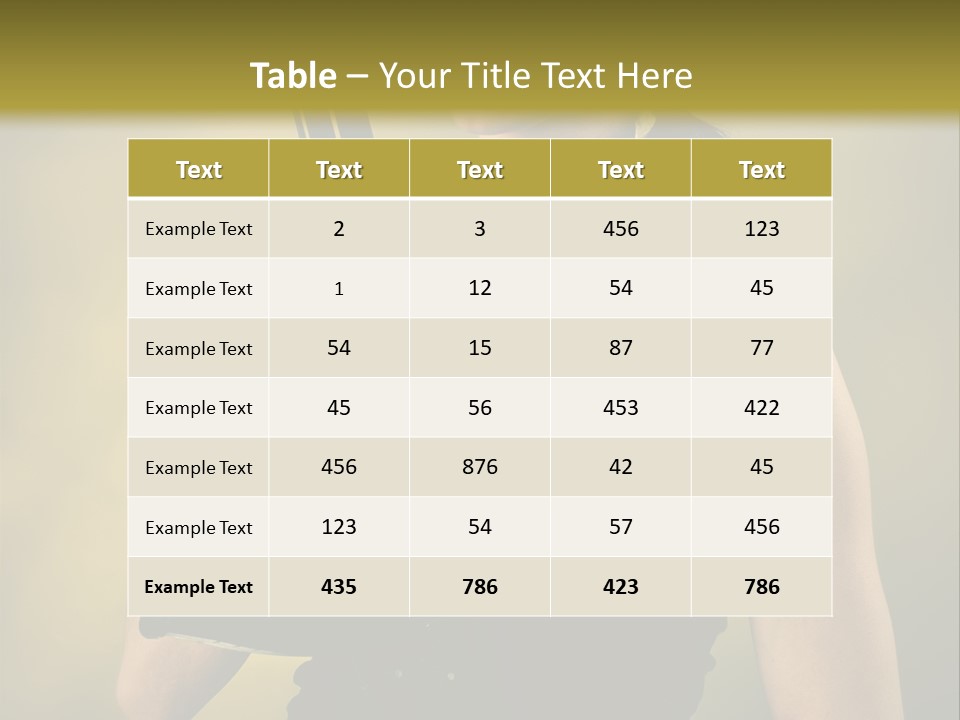 Toughness Sensuality Assault Rifle PowerPoint Template