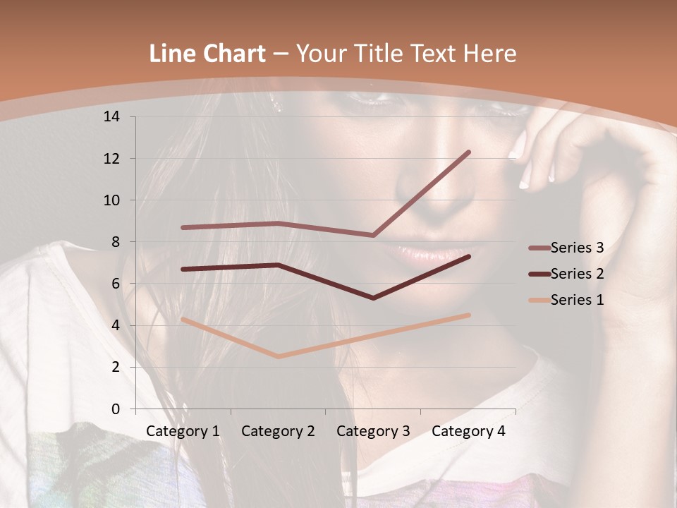 A Woman With Long Hair Is Looking At The Camera PowerPoint Template