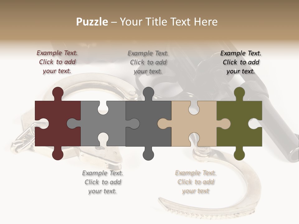 Two Revolvers And A Gun On A White Background PowerPoint Template