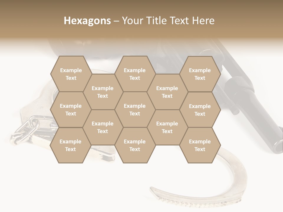 Two Revolvers And A Gun On A White Background PowerPoint Template