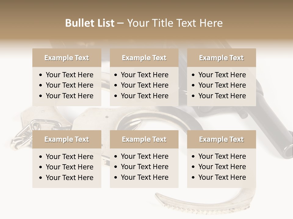 Two Revolvers And A Gun On A White Background PowerPoint Template