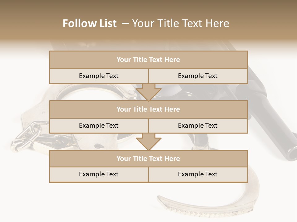 Two Revolvers And A Gun On A White Background PowerPoint Template
