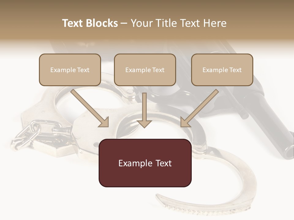 Two Revolvers And A Gun On A White Background PowerPoint Template