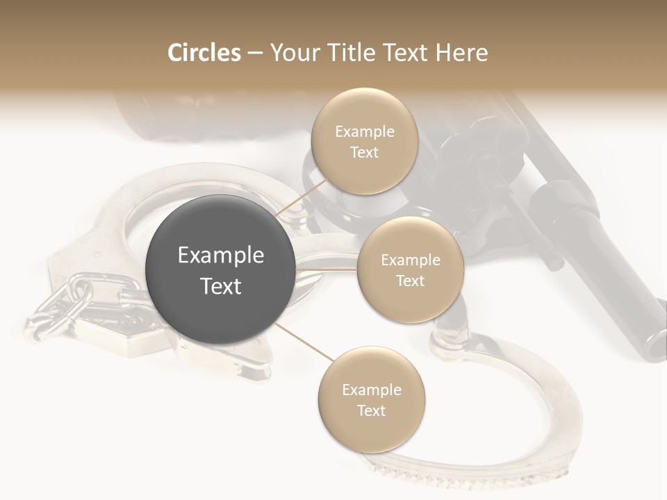 Two Revolvers And A Gun On A White Background PowerPoint Template