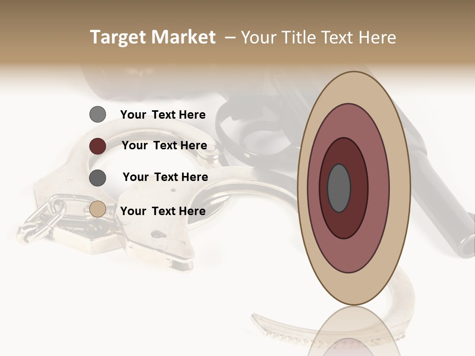 Two Revolvers And A Gun On A White Background PowerPoint Template