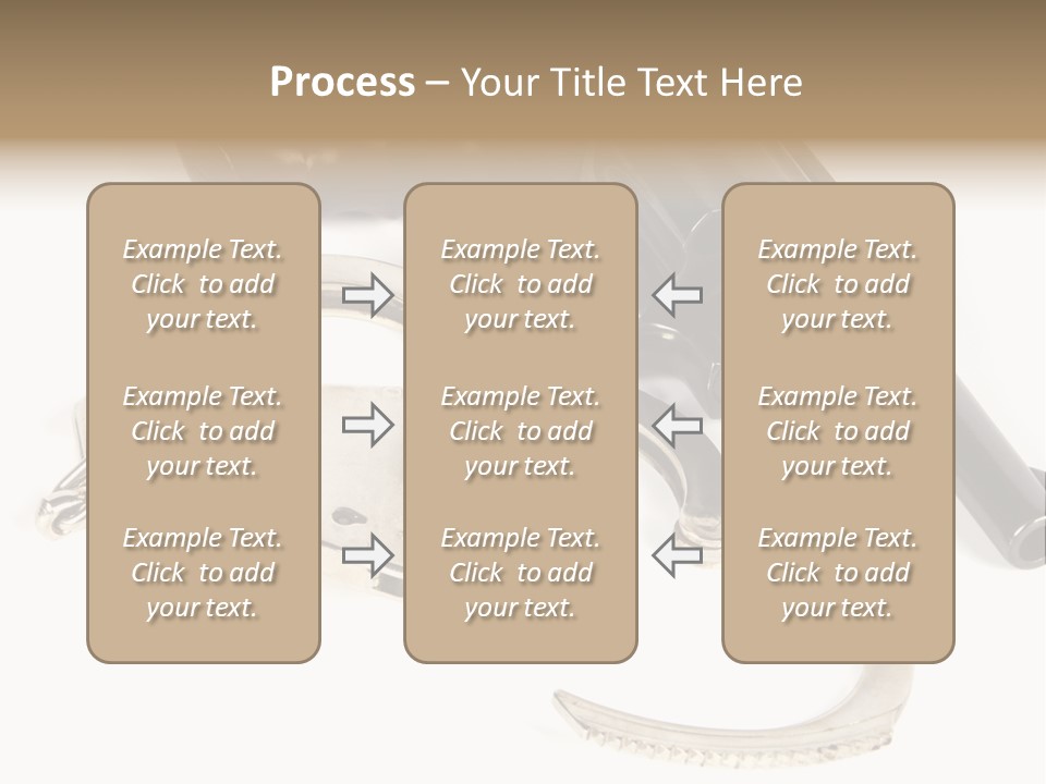 Two Revolvers And A Gun On A White Background PowerPoint Template