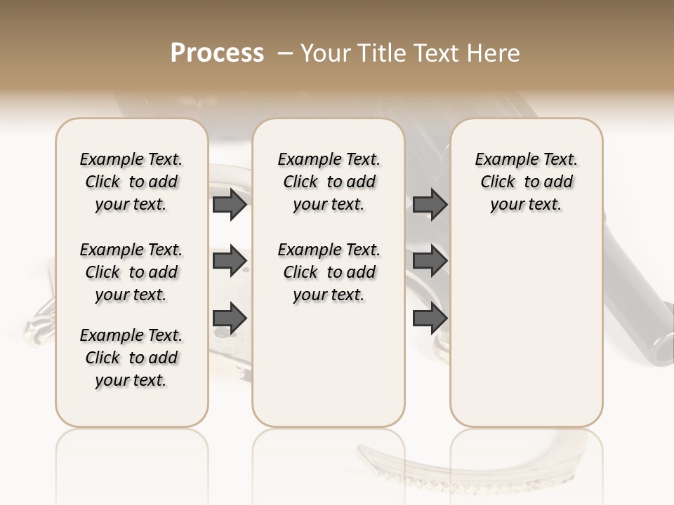 Two Revolvers And A Gun On A White Background PowerPoint Template