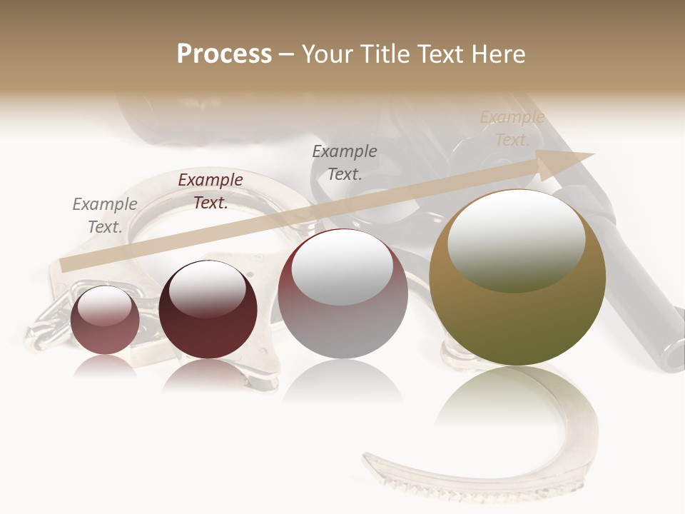 Two Revolvers And A Gun On A White Background PowerPoint Template