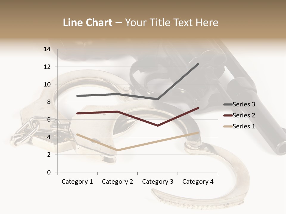 Two Revolvers And A Gun On A White Background PowerPoint Template