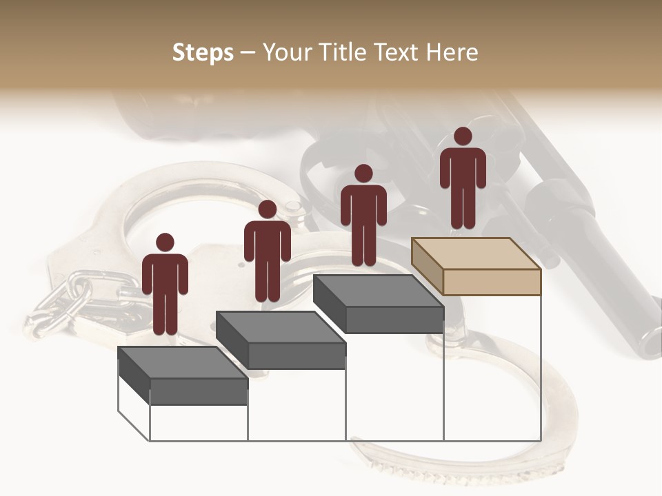 Two Revolvers And A Gun On A White Background PowerPoint Template