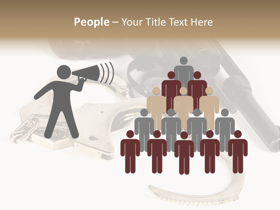 Two Revolvers And A Gun On A White Background PowerPoint Template