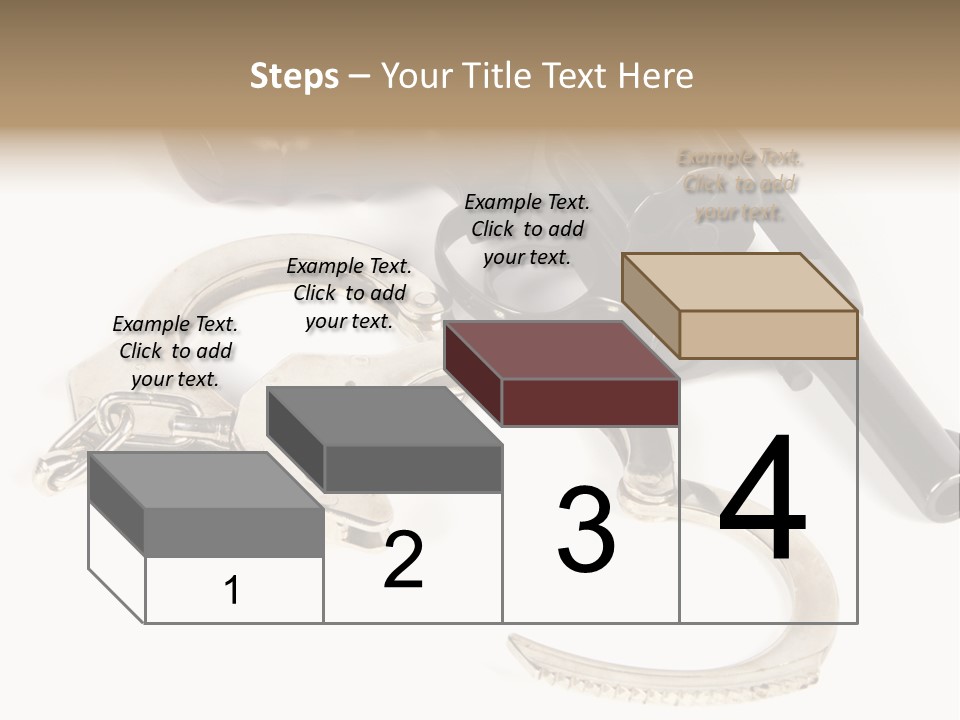 Two Revolvers And A Gun On A White Background PowerPoint Template