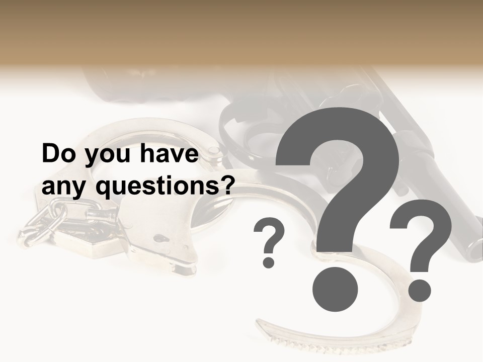 Two Revolvers And A Gun On A White Background PowerPoint Template