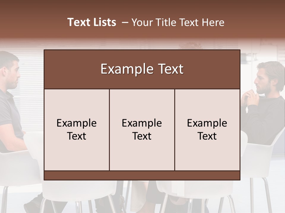Guidance Sitting Communication PowerPoint Template