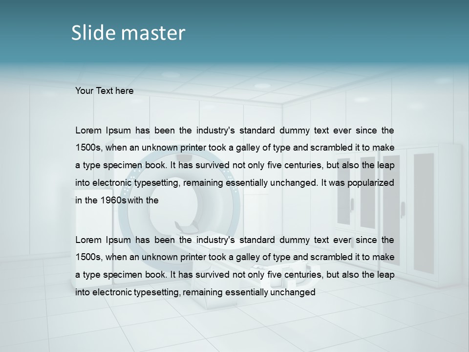 Brightly Lit Medical Equipment Bright PowerPoint Template