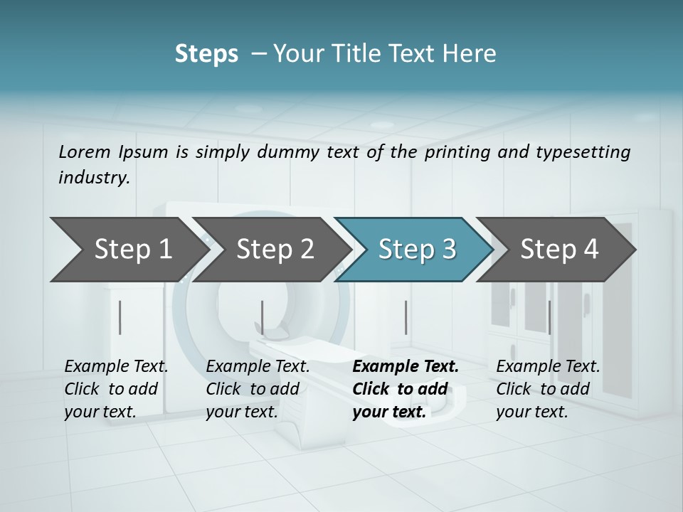 Brightly Lit Medical Equipment Bright PowerPoint Template