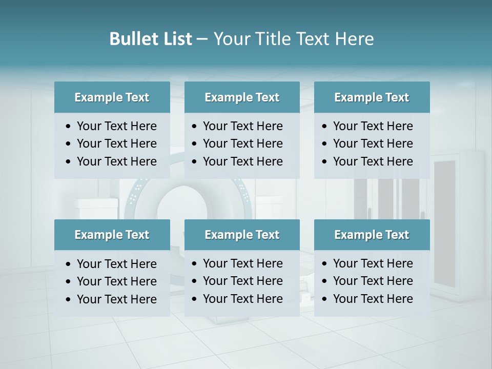 Brightly Lit Medical Equipment Bright PowerPoint Template