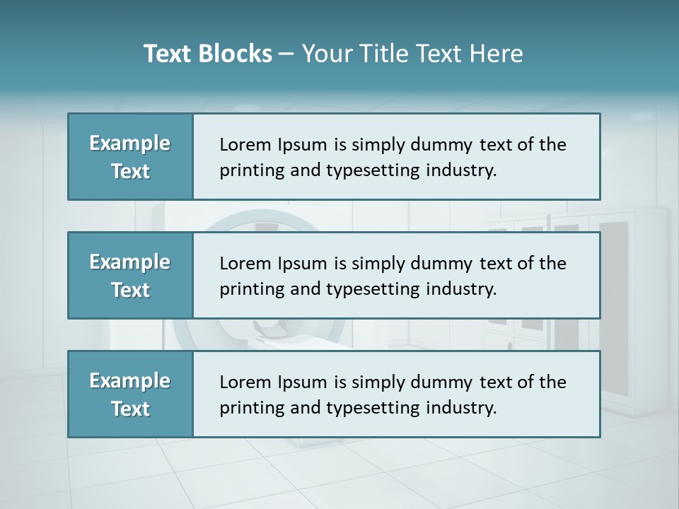 Brightly Lit Medical Equipment Bright PowerPoint Template