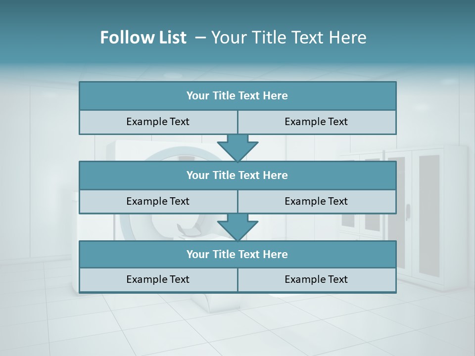 Brightly Lit Medical Equipment Bright PowerPoint Template