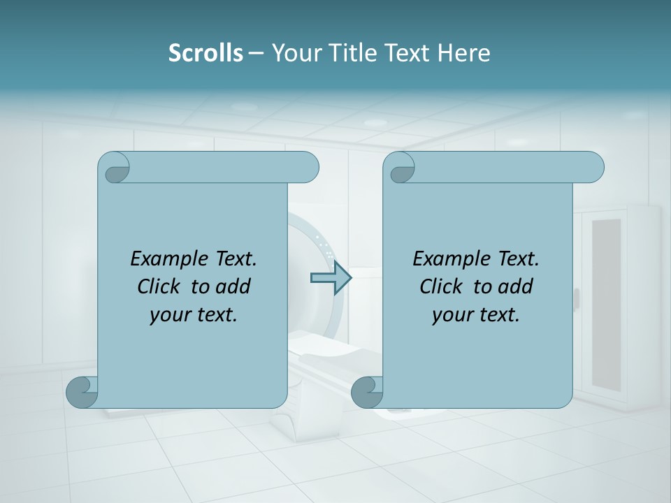 Brightly Lit Medical Equipment Bright PowerPoint Template