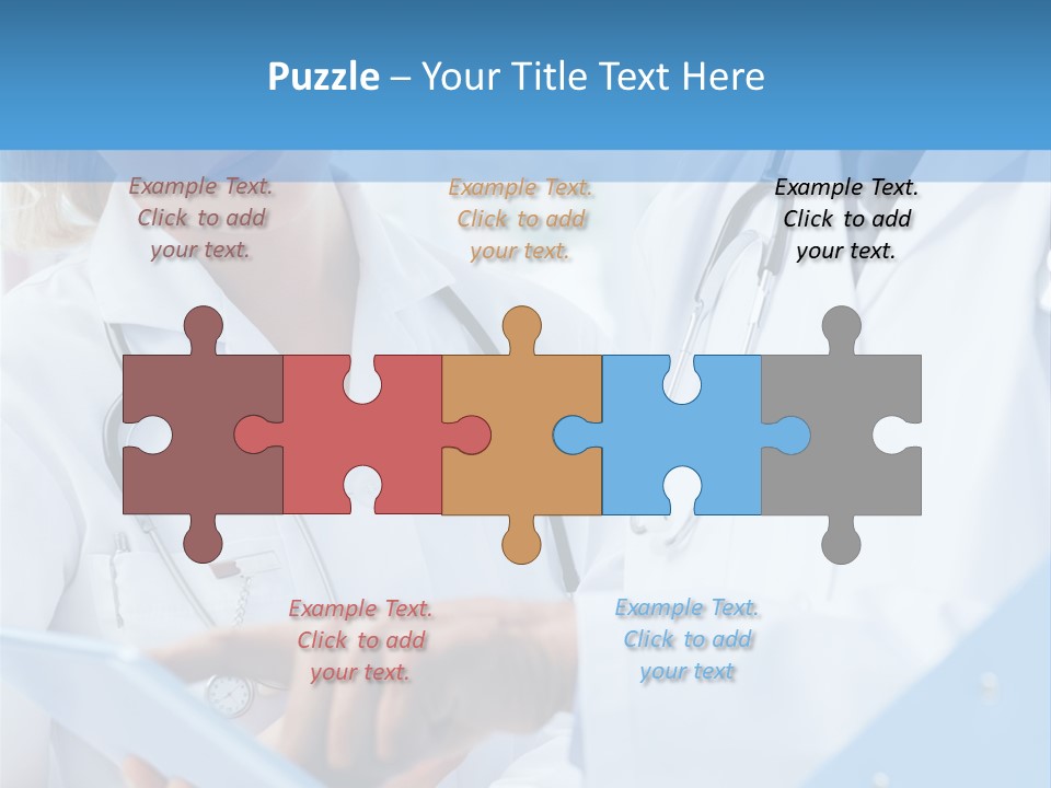 Tablet Female Male PowerPoint Template