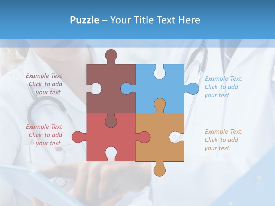 Tablet Female Male PowerPoint Template