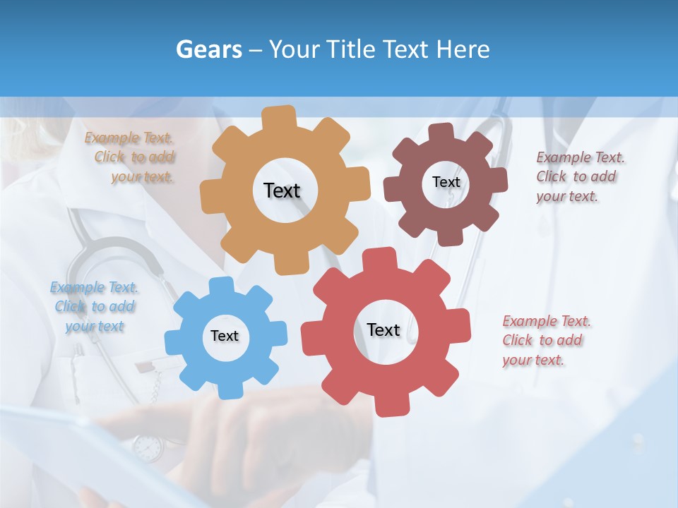 Tablet Female Male PowerPoint Template