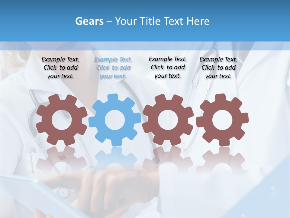 Tablet Female Male PowerPoint Template