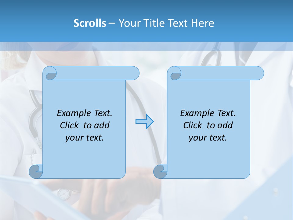 Tablet Female Male PowerPoint Template