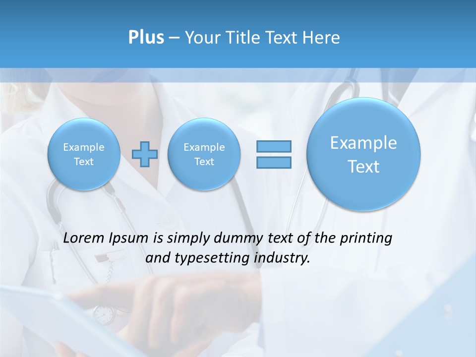 Tablet Female Male PowerPoint Template