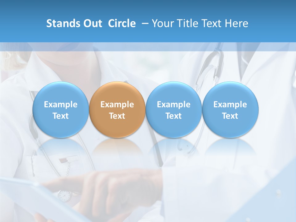 Tablet Female Male PowerPoint Template