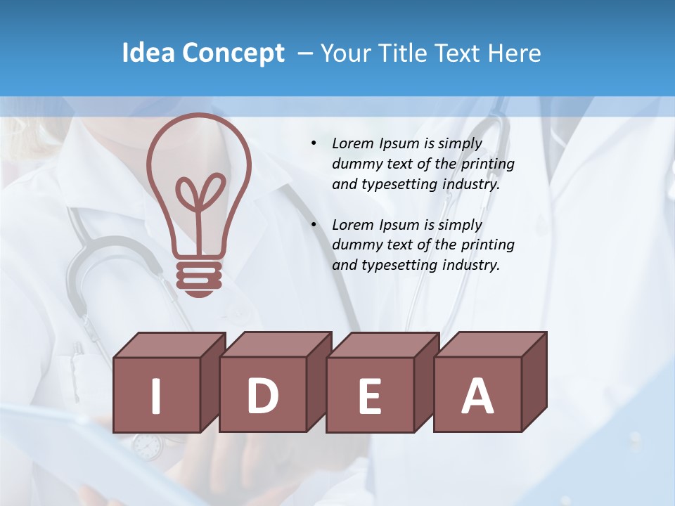 Tablet Female Male PowerPoint Template