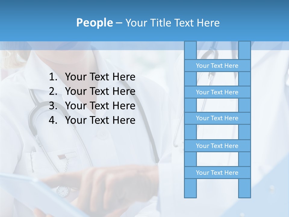 Tablet Female Male PowerPoint Template