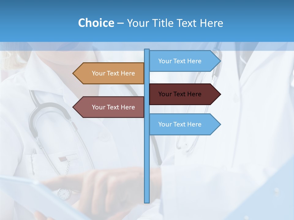 Tablet Female Male PowerPoint Template