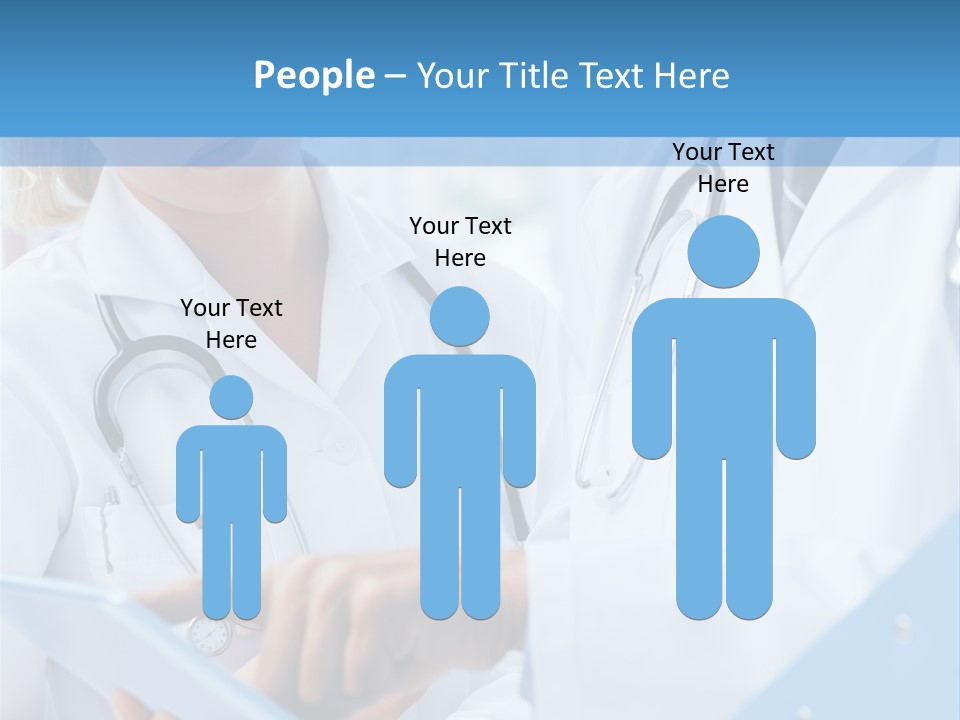 Tablet Female Male PowerPoint Template