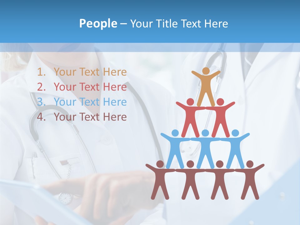 Tablet Female Male PowerPoint Template