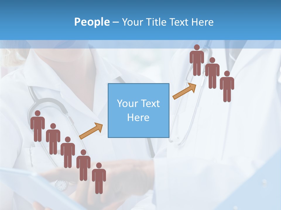 Tablet Female Male PowerPoint Template