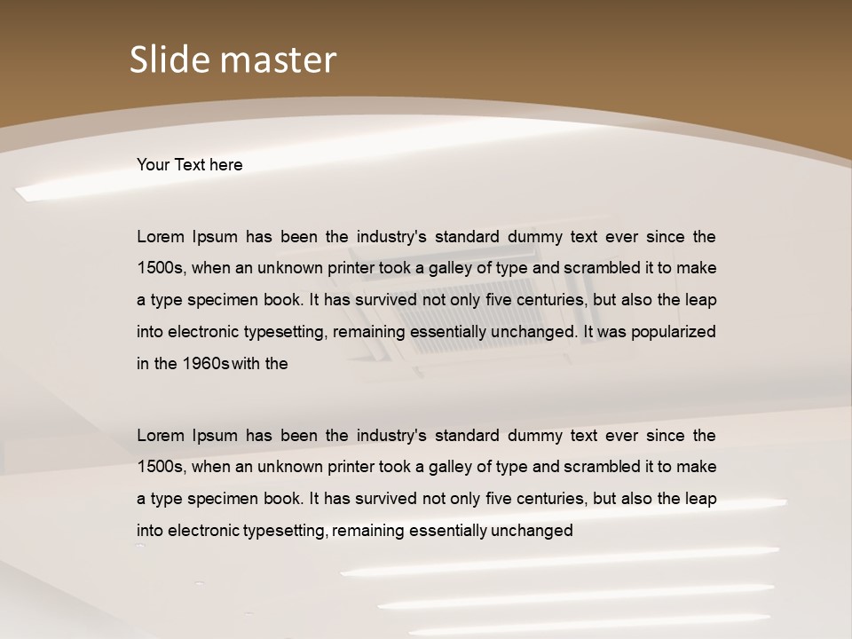 Office Management Empty PowerPoint Template