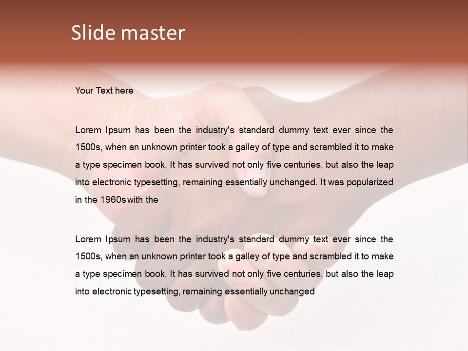 Unity Human Isolated PowerPoint Template