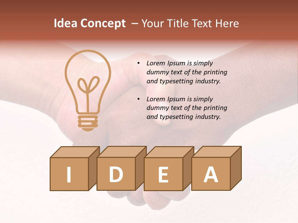 Unity Human Isolated PowerPoint Template