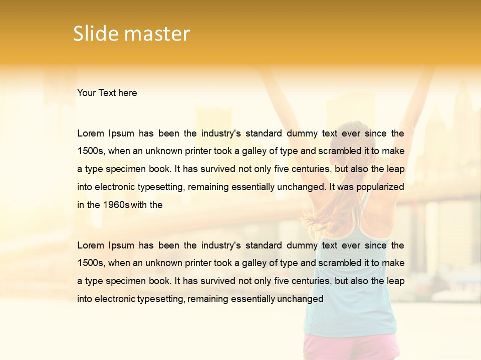 Healthy Sport Success PowerPoint Template