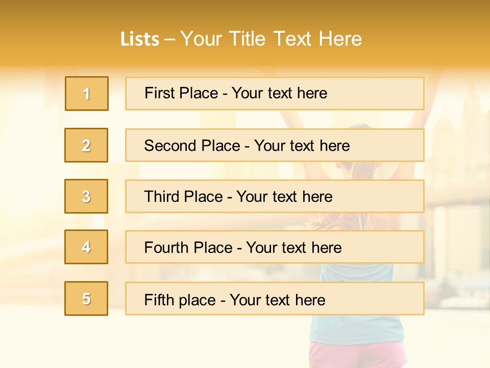Healthy Sport Success PowerPoint Template