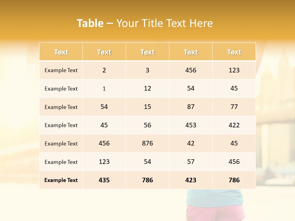 Healthy Sport Success PowerPoint Template