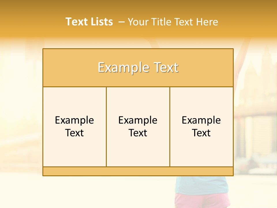 Healthy Sport Success PowerPoint Template