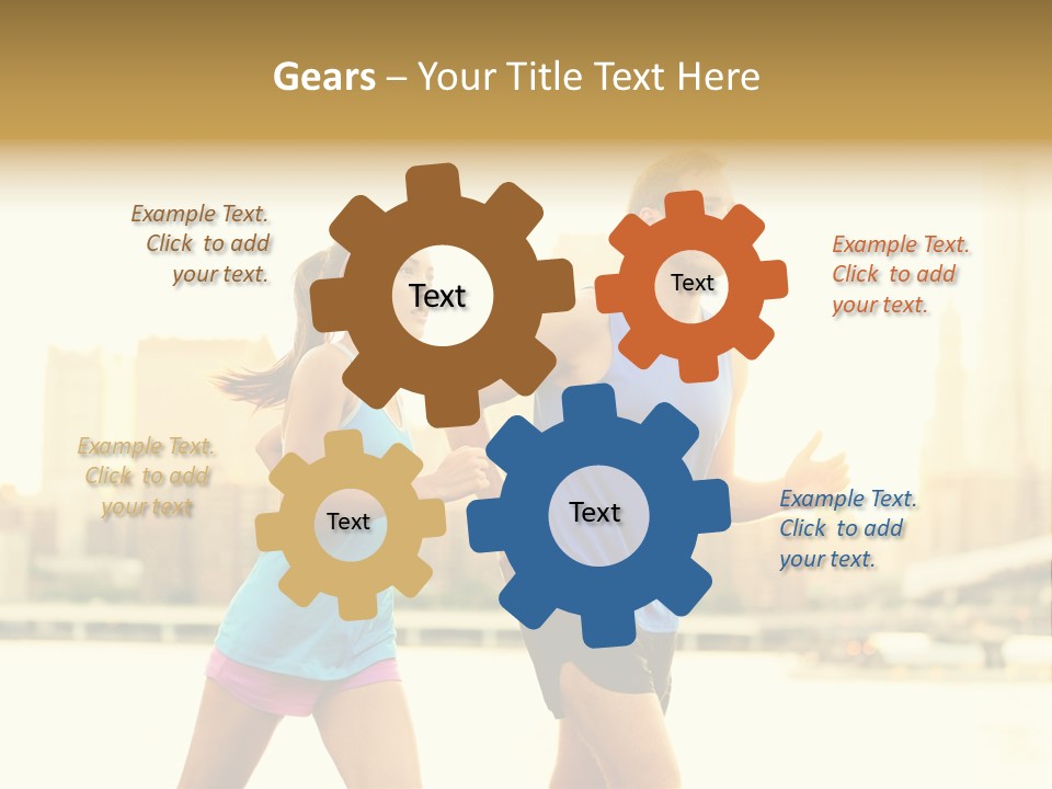 Two Fitness Fit PowerPoint Template