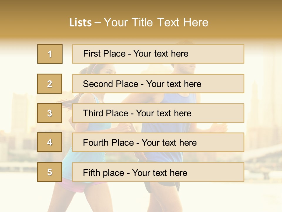 Two Fitness Fit PowerPoint Template