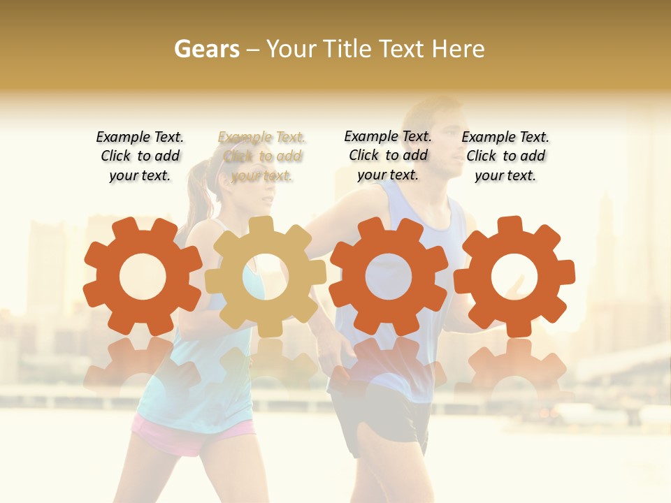 Two Fitness Fit PowerPoint Template