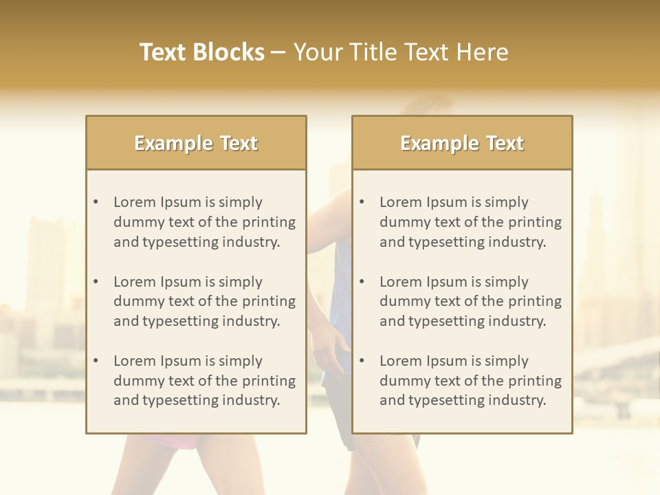 Two Fitness Fit PowerPoint Template