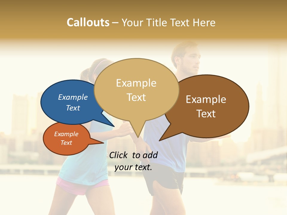 Two Fitness Fit PowerPoint Template