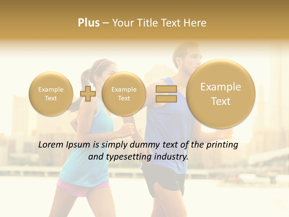 Two Fitness Fit PowerPoint Template